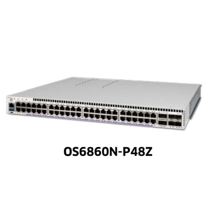 Alcatel-Lucent OmniSwitch 6860 Bộ chuyển mạch LAN có thể xếp chồng lên nhau để di động Alcatel Lucent OS6860N-P48Z