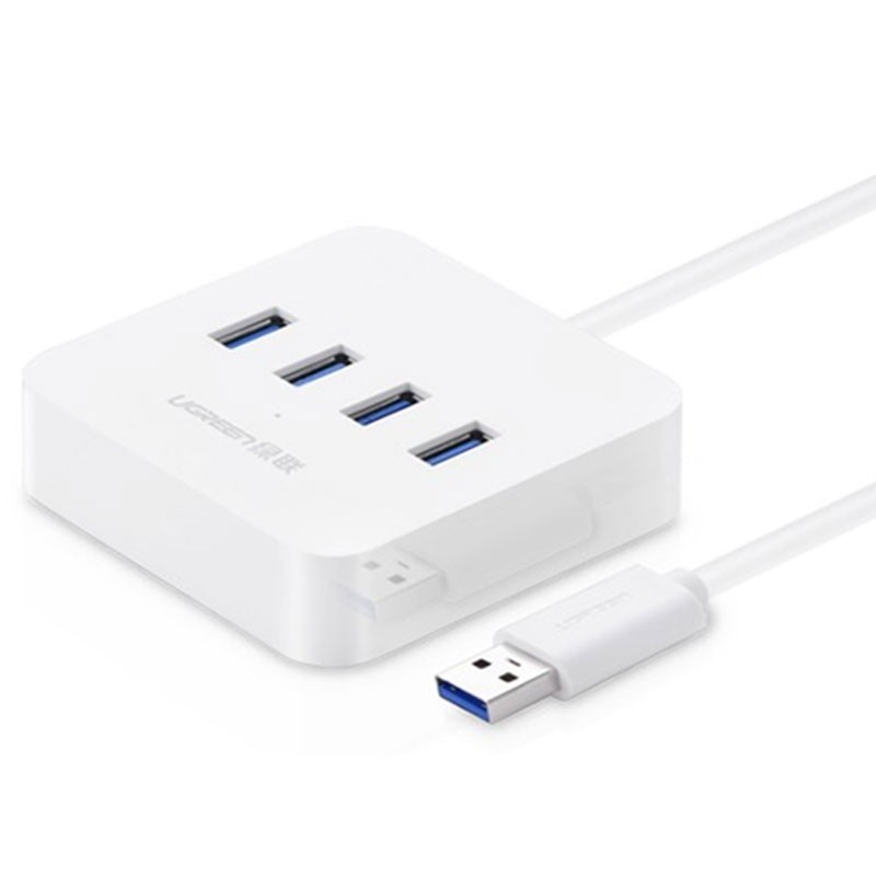 Bộ chia USB 3.0 ra 4 cổng hỗ trợ nguồn DC 5V/2A dài 50cm Ugreen 30201