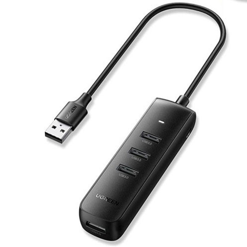 Bộ Hub chia USB 3.0 ra 4 cổng USB 3.0 Ugreen cao cấp (hỗ trợ nguồn Micro USB) Ugreen 10915