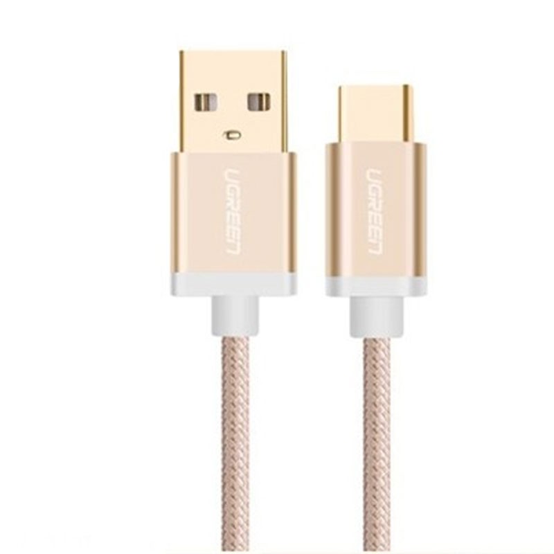 Cáp USB Type-C to USB 2.0 dài 1m màu Gold chính hãng Ugreen cao cấp Ugreen 20860